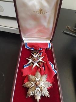 Norway, Medal A Royal Order Of Saint Olaf, Grand Cross Set
