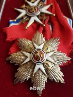 Norway, Medal A Royal Order Of Saint Olaf, Grand Cross Set