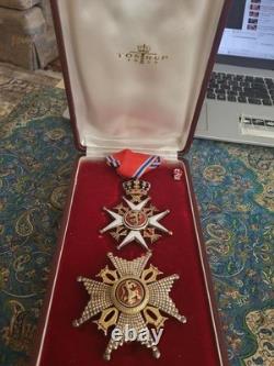 Norway, Medal A Royal Order Of Saint Olaf, Grand Officer Set/Case