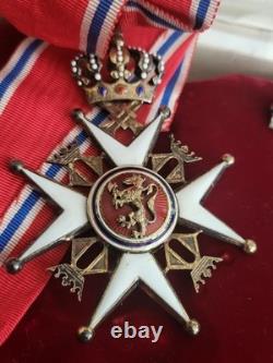 Norway, Medal A Royal Order Of Saint Olaf, Grand Officer Set/Case