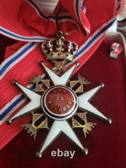 Norway, Medal A Royal Order Of Saint Olaf, Grand Officer Set/Case