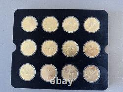 Norway during WWII Huge Collection from the Royal Mint 32 Gold Plated Medals