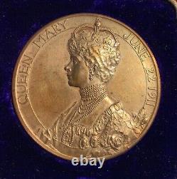 Official 1911 Boxed Royal Mint George V & Queen Mary Bronze Coronation Medal