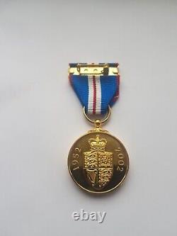 Official 2002 Queen Elizabeth II Golden Jubilee Medal, Royal Mint, Coa, Boxed, Mint
