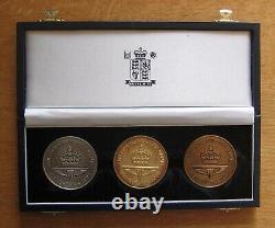 Official Medal Set 2002 Commonwealth Games Manchester Original Royal Mint case