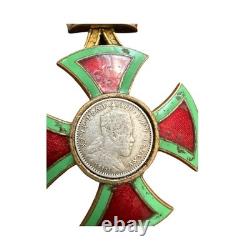 Old Ethiopian Order of Menelik Medal Lion of Judah Coin Altered Imperial Badge
