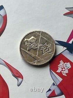 Olympic 50p SPORT ALBUM Official Royal Mint Coin Hunt Folder Completer Medallion