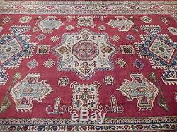Oriental Area Rug 10x14 Kazak Royal Carpet Hand Knotted (119x164 in)