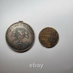 Original Antique German medals coin Bavaria King Ludwig Prince Luitpold royal