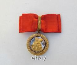 Original French Made Royal Kingdom Of Laos Order Of Feminine Merit Medal Laotian