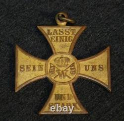 Original Imperial German Kriegerverein Warrior League Veterans Medal 1892 Wespen