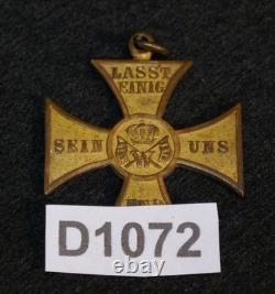 Original Imperial German Kriegerverein Warrior League Veterans Medal 1892 Wespen