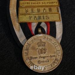 Original Imperial German Prussian Medal Kriegsdenkmünze 1870/71 Sedan Paris