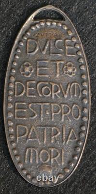 Original Imperial KuK Austro Hungarian 1914 Necklace Silver Mourning Medal Rare