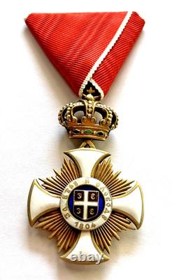 Original Serbia Order of Karadorde's Star 4th Class G. A. Scheid Vienna Silver