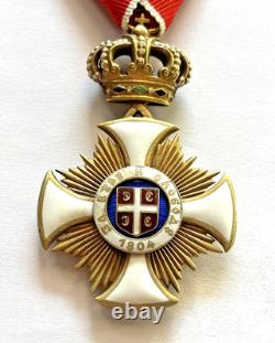 Original Serbia Order of Karadorde's Star 4th Class G. A. Scheid Vienna Silver