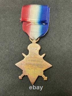 Original WW1 British Medal Grouping 296 Pte. T. Tomlinson Royal Fusiliers