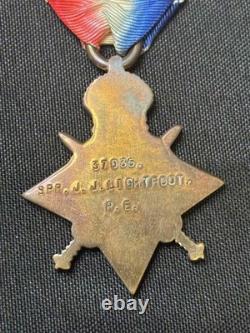 Original WW1 British Medal Grouping Sapper CPL. J. J. Lightfoot Royal Engineers