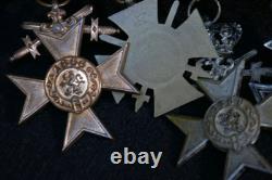 Original WW1 Imperial German Army Bavaria Medal Bar Iron Cross Merenti 1917