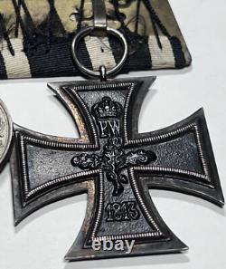 Original WW1 Imperial German Army Iron Cross & Württemberg Bravery Medal 1917