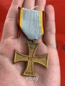 Original WWI German Mecklenburg Cross Imperial Medal Kaiser