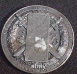 Original WWI Imperial Austrian 1917 Medal Gift KuK Infantry Regiment Vienna Nr24