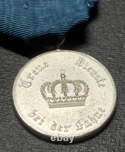 Original WWI Prussian Imperial German Army Long Service Medal Silver 9 Years