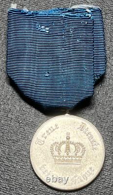 Original WWI Prussian Imperial German Army Long Service Medal Silver 9 Years