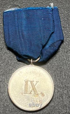 Original WWI Prussian Imperial German Army Long Service Medal Silver 9 Years