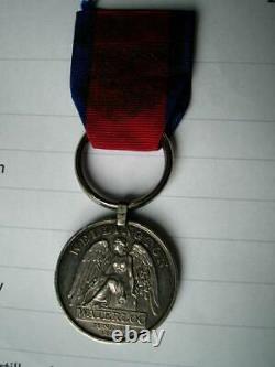 Original Waterloo 1815 medal Gunner David Thompson 3rd Regiment Royal Artillery