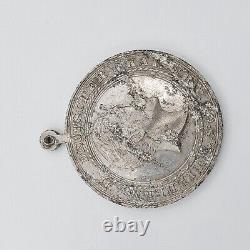 Original Willhelm Kaiser 1894 German Royal Theater Wiesbaden medal token pendant