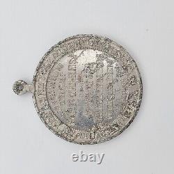 Original Willhelm Kaiser 1894 German Royal Theater Wiesbaden medal token pendant