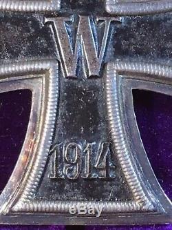 Original World War 1 WW1 WWI Imperial German Iron Cross EK1 800 Vaulted Medal