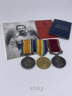 Original World War One Medal Grouping, LSGC, Royal Garrison Artillery, Battery Q