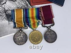 Original World War One Medal Grouping, LSGC, Royal Garrison Artillery, Battery Q