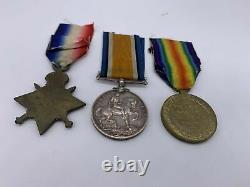 Original World War One Medal Trio, Pte. F. Fitzgerald, King's Royal Rifle Corps