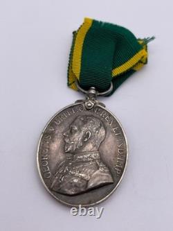 Original World War One Territorial Force Efficiency Medal, Pte Reynolds, Royal