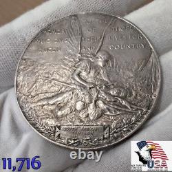 PAX 1899-1900 Great Britain South African Boer War 52mm SILVER Medal 68 gm PEACE