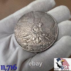 PAX 1899-1900 Great Britain South African Boer War 52mm SILVER Medal 68 gm PEACE