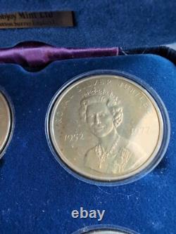 POBJOY 1977 ROYAL SALUTE JUBILEE FOUR MEDAL SET Read The Receipt