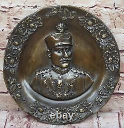 Pahlavi Dynasty. Reza Shah. Bronze Medallion. Rare Hand Made Masterpiece Deal