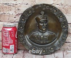 Pahlavi Dynasty. Reza Shah. Bronze Medallion. Rare Hand Made Masterpiece Deal