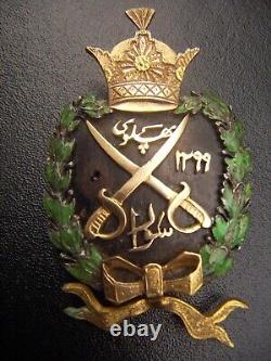 Pahlavi Royal Imperial Iran Cossack Military Cavalry Gold Badge Medal Very Rare