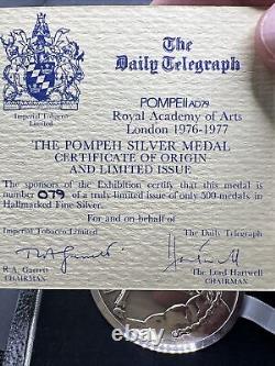 Pompeii Silver Medal London Royal Academy of Arts 1976-77