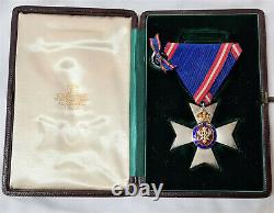 Pre Ww1 C. 1902 Royal Victorian Order 5th Class Medal #195 Cased Foreign Award