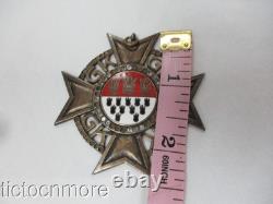 Pre-wwi Imperial Wappen Von Koln Cologne Knights Cross Medal. 935 Silver
