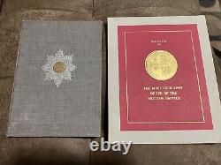 Queen Elizabeth II Prince Philip Signed OBE Certificate Royal Document withMedals