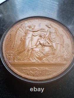 Queen Victoria 1851 Juror's Medal Bronze Tin 2 3/4 Diam 3/4 Height