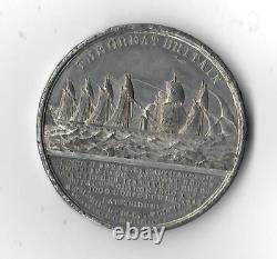 Queen Victoria & Prince Albert Medal The Great Britain c. 1843 White Metal