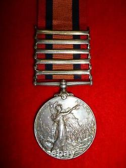 Queen's South Africa 1899-1902 Medal, (5) clasps Cheatle, 2nd Bn Royal Fusiliers